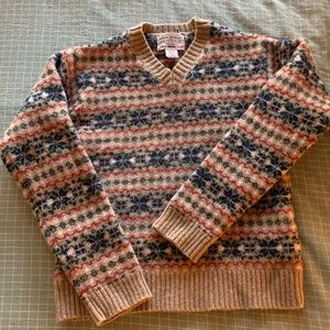 A&F Vintage wool fair isle sweater